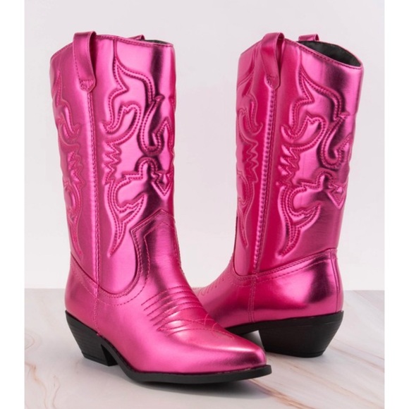 ON SALE! Glam Cowgirl Metallic Western Boots! - Picture 6 of 9